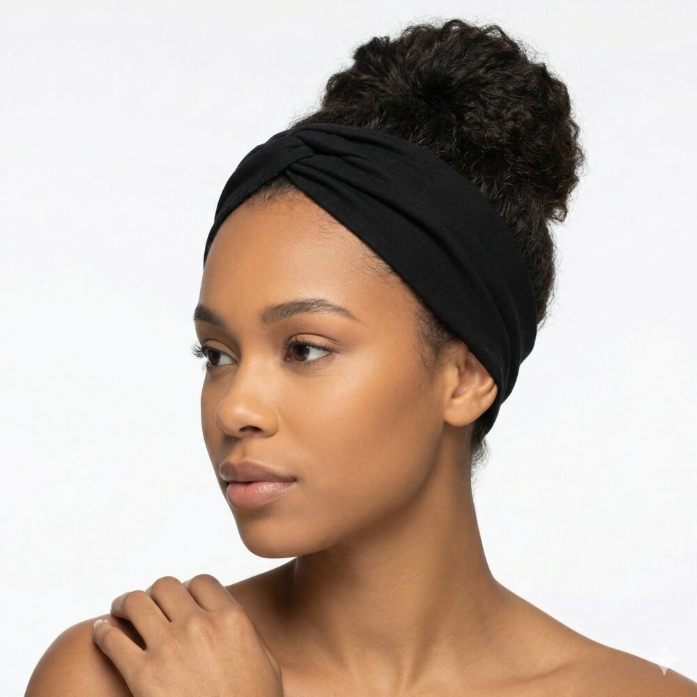 *Amelia Rose Black Headband
